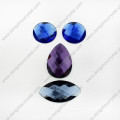 Colored Machine Cut Navette Loose Glass Stone Beads